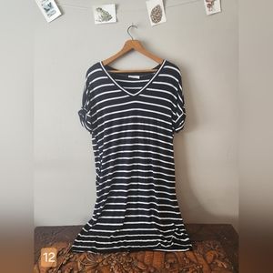 Zenana L Striped Tunic Top